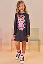 Vestido em fly tech 89211 Infanti Infantil Menina Vestido em fly tech 89211 Infanti Infantil Menina