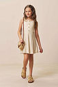 Vestido em blend de linho e viscose 96293 Vic Teen Menina Vestido em blend de linho e viscose 96293 Vic Teen Menina