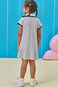 Vestido em cotton fio tinto 95327 Kukiê Infantil Menina Vestido em cotton fio tinto 95327 Kukiê Infantil Menina