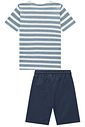 Conjunto de camiseta em malha brizza e bermuda em sarja girassol com elastano 96002 LucBoo Infantil Menino Conjunto de camiseta em malha brizza e bermuda em sarja girassol com elastano 96002 LucBoo Infantil Menino