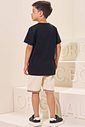Conjunto de camiseta em meia malha e bermuda em sarja stretch com elastano 96980 LucBoo Infantil Menino Conjunto de camiseta em meia malha e bermuda em sarja stretch com elastano 96980 LucBoo Infantil Menino