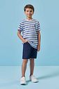 Conjunto de camiseta em malha brizza e bermuda em sarja girassol com elastano 96002 LucBoo Infantil Menino Conjunto de camiseta em malha brizza e bermuda em sarja girassol com elastano 96002 LucBoo Infantil Menino