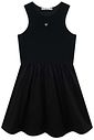 Vestido em canelado liz e tricoline mônaco com elastano 94367 Lilimoon Teen Menina
