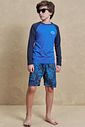 Conjunto camiseta em malha uv dry com proteção UV50+ e bermuda em nylon ergonomic com elas 93379 Johnny Fox Teen Menino