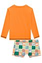 Conjunto de camiseta e sunga em malha UV dry com proteção UV 50+ 99277 LucBoo Infantil Menino Conjunto de camiseta e sunga em malha UV dry com proteção UV 50+ 99277 LucBoo Infantil Menino