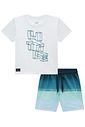 Conjunto de camiseta em meia malha e bermuda em nylon ergonomic com elastano 95704 Johnny Fox Teen Menino Conjunto de camiseta em meia malha e bermuda em nylon ergonomic com elastano 95704 Johnny Fox Teen Menino