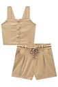 Conjunto de top e shorts em linho santorine 95200 Lilimoon Teen Menina Conjunto de top e shorts em linho santorine 95200 Lilimoon Teen Menina