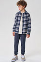 Calça jogger em malha denim com elastano 92661 Johnny Fox Teen Menino Calça jogger em malha denim com elastano 92661 Johnny Fox Teen Menino