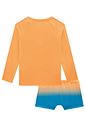 Conjunto de camiseta e sunga em malha uv dry com proteção UV50+ 97314 Johnny Fox Teen Menino