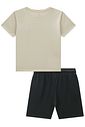 Conjunto de camiseta em meia malha e bermuda em molevisco com elastano 99238 Johnny Fox Teen Menino Conjunto de camiseta em meia malha e bermuda em molevisco com elastano 99238 Johnny Fox Teen Menino
