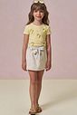 Conjunto de blusa em canelado liz e short saia em moletom linho sem pelúcia 95886 Infanti Infantil Menina Conjunto de blusa em canelado liz e short saia em moletom linho sem pelúcia 95886 Infanti Infantil Menina