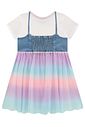 Conjunto de vestido em malha power e sobreposição em jeans e tule 97953 Infanti Infantil Menina Conjunto de vestido em malha power e sobreposição em jeans e tule 97953 Infanti Infantil Menina