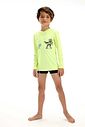 Conjunto de camiseta e sunga em malha UV dry com preoteção UV 50+ 92474 LucBoo Infantil Menino Conjunto de camiseta e sunga em malha UV dry com preoteção UV 50+ 92474 LucBoo Infantil Menino