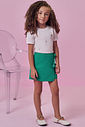 Conjunto de blusa em canelado e short saia em viscolinho sarjado 98708 Kukiê Infantil Menina Conjunto de blusa em canelado e short saia em viscolinho sarjado 98708 Kukiê Infantil Menina