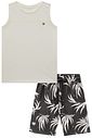 Conjunto de regata em meia malha e bermuda em nylon ergonomic com elastano 96715 Johnny Fox Teen Menino Conjunto de regata em meia malha e bermuda em nylon ergonomic com elastano 96715 Johnny Fox Teen Menino