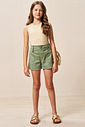 Shorts em sarja com elastano 94609 Vic Teen Menina Shorts em sarja com elastano 94609 Vic Teen Menina