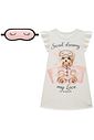 Camisola em malha fresh. Acompanha máscara 96054 Infanti Infantil Menina Camisola em malha fresh. Acompanha máscara 96054 Infanti Infantil Menina