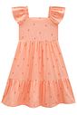 Vestido em linho bordado corações 96650 Infanti Infantil Menina Vestido em linho bordado corações 96650 Infanti Infantil Menina