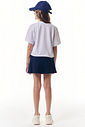 Conjunto de blusa em meia malha e saia em soft line com shorts embutido 96912 Vic Teen Menina Conjunto de blusa em meia malha e saia em soft line com shorts embutido 96912 Vic Teen Menina