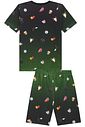 Conjunto de pijama com camiseta e bermuda em malha fresh 97085 LucBoo Infantil Menino Conjunto de pijama com camiseta e bermuda em malha fresh 97085 LucBoo Infantil Menino
