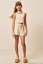 Conjunto de regata e shorts em malha resort 94407 Vic Teen Menina Conjunto de regata e shorts em malha resort 94407 Vic Teen Menina