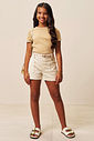 Shorts em sarja com elastano 94609 Vic Teen Menina Shorts em sarja com elastano 94609 Vic Teen Menina