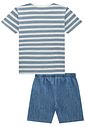 Conjunto de camiseta em malha brizza e bermuda em jeans benicio 96136 LucBoo Infantil Menino Conjunto de camiseta em malha brizza e bermuda em jeans benicio 96136 LucBoo Infantil Menino
