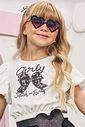 Óculos de sol com proteção UV. Acompanha caixinha e estojo porta óculos 78340 Infanti Infantil Menina