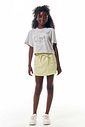 Conjunto de blusa em meia malha e short saia em moletom sem pelúcia 92681 Lilimoon Teen Menina Conjunto de blusa em meia malha e short saia em moletom sem pelúcia 92681 Lilimoon Teen Menina