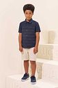 Conjunto de camisa em piquet com elastano e bermuda em sarja com elastano 97052 LucBoo Infantil Menino Conjunto de camisa em piquet com elastano e bermuda em sarja com elastano 97052 LucBoo Infantil Menino