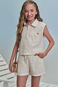 Conjunto de regata e shorts em linho deluxe 99332 Lilimoon Teen Menina Conjunto de regata e shorts em linho deluxe 99332 Lilimoon Teen Menina