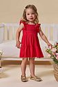 Vestido em blend de viscose 96604 Infanti Bebê Menina