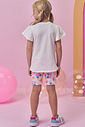 Conjunto de blusa em meia malha e bermuda biker em fly tech 98453 Kukiê Infantil Menina Conjunto de blusa em meia malha e bermuda biker em fly tech 98453 Kukiê Infantil Menina