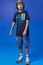Bermuda over em jeans benicio 97157 Johnny Fox Teen Menino