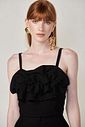 Top com decote orgânico em crepe estilo alfaiataria 84635 Linzzi Top com decote orgânico em crepe estilo alfaiataria 84635 Linzzi