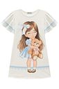 Vestido em malha power. Acompanha bolsa 96674 Infanti Infantil Menina