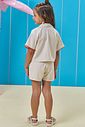 Trio de regata em ribana, camisa e shorts em linho deluxe 95903 Kukiê Infantil Menina Trio de regata em ribana, camisa e shorts em linho deluxe 95903 Kukiê Infantil Menina