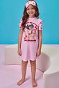 Camisola em malha comfy (Acompanha máscara) 99703 Kukiê Infantil Menina