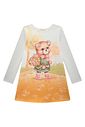 Vestido em fly tech 89163 Infanti Infantil Menina