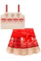 Fantasia de Havaiana (Cropped em malha uv e saia em fly tech com shorts embutido) 97604 Kukiê Infantil Menina Fantasia de Havaiana (Cropped em malha uv e saia em fly tech com shorts embutido) 97604 Kukiê Infantil Menina