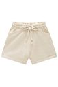 Shorts em moletom sem pelúcia 94374 Infanti Infantil Menina