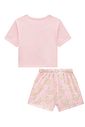 Conjunto de pijama de blusa em meia malha com shorts em malha comfy 95999 Infanti Infantil Menina Conjunto de pijama de blusa em meia malha com shorts em malha comfy 95999 Infanti Infantil Menina