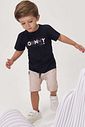Conjunto de camiseta em meia malha e bermuda em malha alfaiataria 99257 Johnny Fox Teen Menino