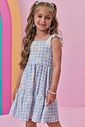 Vestido em malha textura 98457 Kukiê Infantil Menina