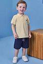 Bermuda em sarja girassol com elastano 99266 Johnny Fox Teen Menino