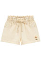 Shorts em sarja com elastano 95570 Kukiê Infantil Menina