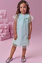 Vestido em tule glitter 98858 Kukiê Infantil Menina