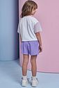 Conjunto de blusa em meia malha e tela e shorts em blend de viscose 93215 Infanti Infantil Menina Conjunto de blusa em meia malha e tela e shorts em blend de viscose 93215 Infanti Infantil Menina