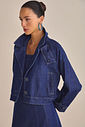 Jaqueta ampla em denim 89292 Linzzi