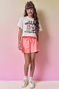 Conjunto de blusa em meia malha e shorts em soft line 96967 Vic Teen Menina Conjunto de blusa em meia malha e shorts em soft line 96967 Vic Teen Menina